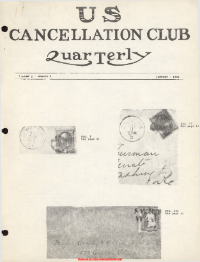 U.S. Cancellation Club News Issue #4