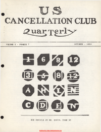 U.S. Cancellation Club News Issue #7