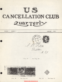 U.S. Cancellation Club News Issue #8