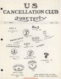 U.S. Cancellation Club News Issue #9