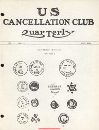 U.S. Cancellation Club News Issue #13