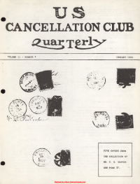 U.S. Cancellation Club News Issue #16