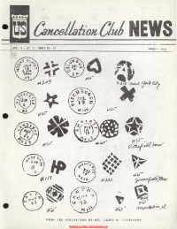 U.S. Cancellation Club News Issue #33