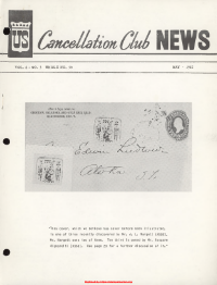 U.S. Cancellation Club News Issue #58