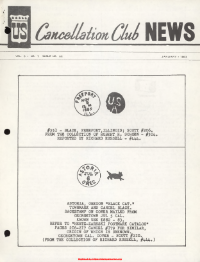U.S. Cancellation Club News Issue #62