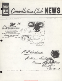 U.S. Cancellation Club News Issue #73