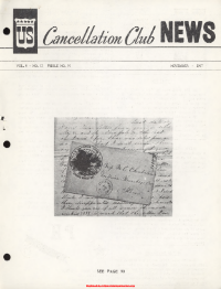 U.S. Cancellation Club News Issue #91
