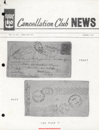 U.S. Cancellation Club News Issue #104