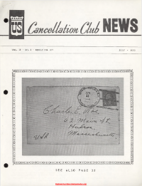 U.S. Cancellation Club News Issue #107