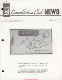 U.S. Cancellation Club News Issue #110