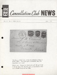 U.S. Cancellation Club News Issue #113