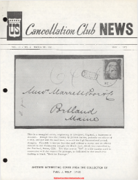 U.S. Cancellation Club News Issue #118