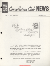 U.S. Cancellation Club News Issue #121