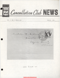 U.S. Cancellation Club News Issue #123