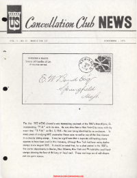 U.S. Cancellation Club News Issue #127