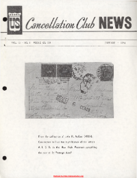 U.S. Cancellation Club News Issue #128