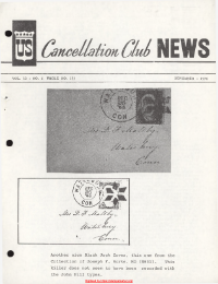 U.S. Cancellation Club News Issue #133