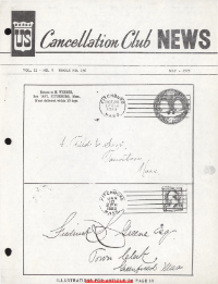 U.S. Cancellation Club News Issue #136