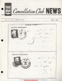 U.S. Cancellation Club News Issue #138