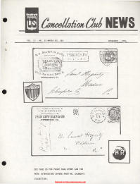 U.S. Cancellation Club News Issue #140