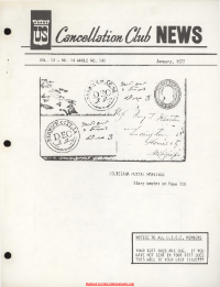 U.S. Cancellation Club News Issue #141
