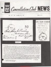 U.S. Cancellation Club News Issue #142