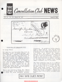U.S. Cancellation Club News Issue #147