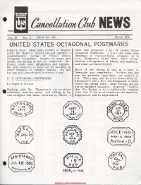 U.S. Cancellation Club News Issue #148