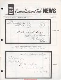 U.S. Cancellation Club News Issue #150