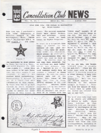 U.S. Cancellation Club News Issue #195