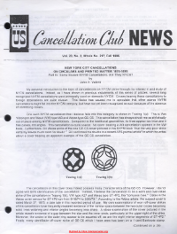 U.S. Cancellation Club News Issue #217