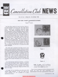 U.S. Cancellation Club News Issue #218