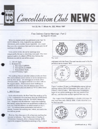 U.S. Cancellation Club News Issue #222