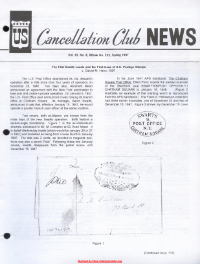 U.S. Cancellation Club News Issue #223