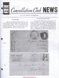U.S. Cancellation Club News Issue #252