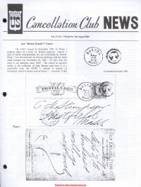U.S. Cancellation Club News Issue #256