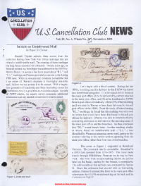 U.S. Cancellation Club News Issue #269